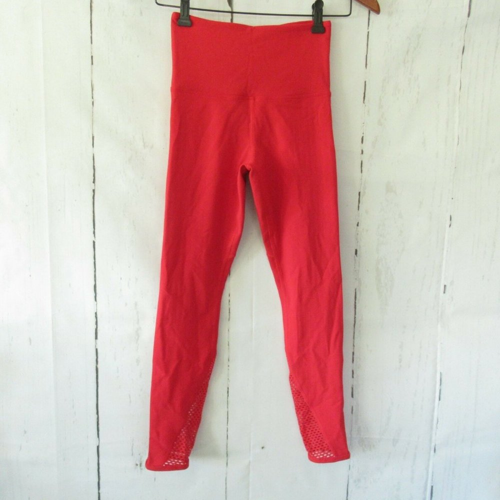 Lorna Jane red fierce booty support leggings